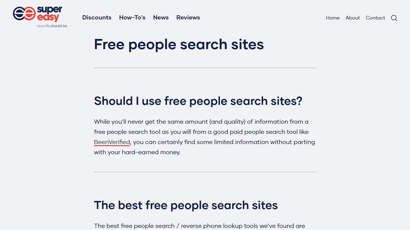 Free people search sites - Super Easy